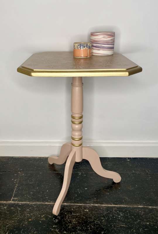Pink and Gold Table